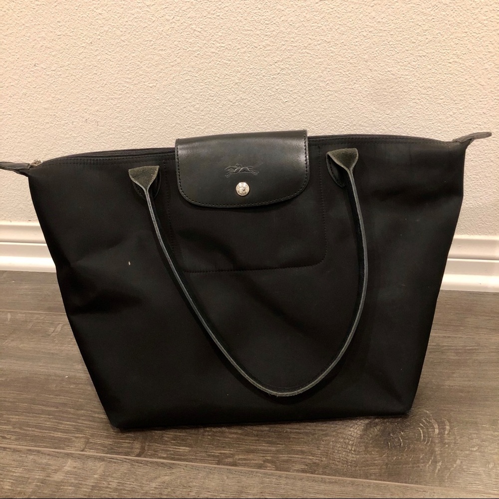 LONGCHAMP Large Le Pliage Tote Black